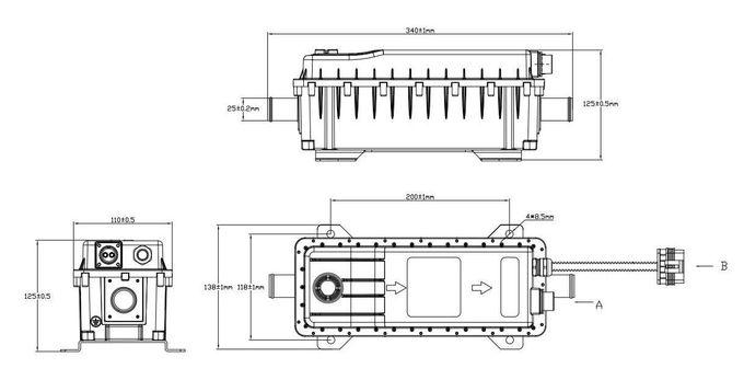 8-18kW Otomobil Soğutucu Soğutucu Sütunsuz DC 690V 1
