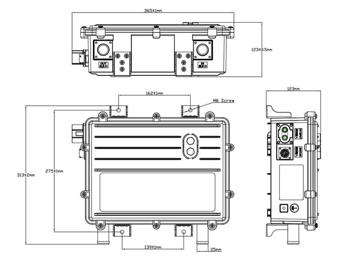 Yüksek Voltajlı Soğutucu Isıtıcı Hvch DC 870V Relay ve Akım Sigorta ile 1